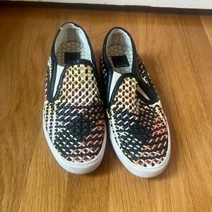 Dolce Vita Multicolor Woven Slip-On Loafers